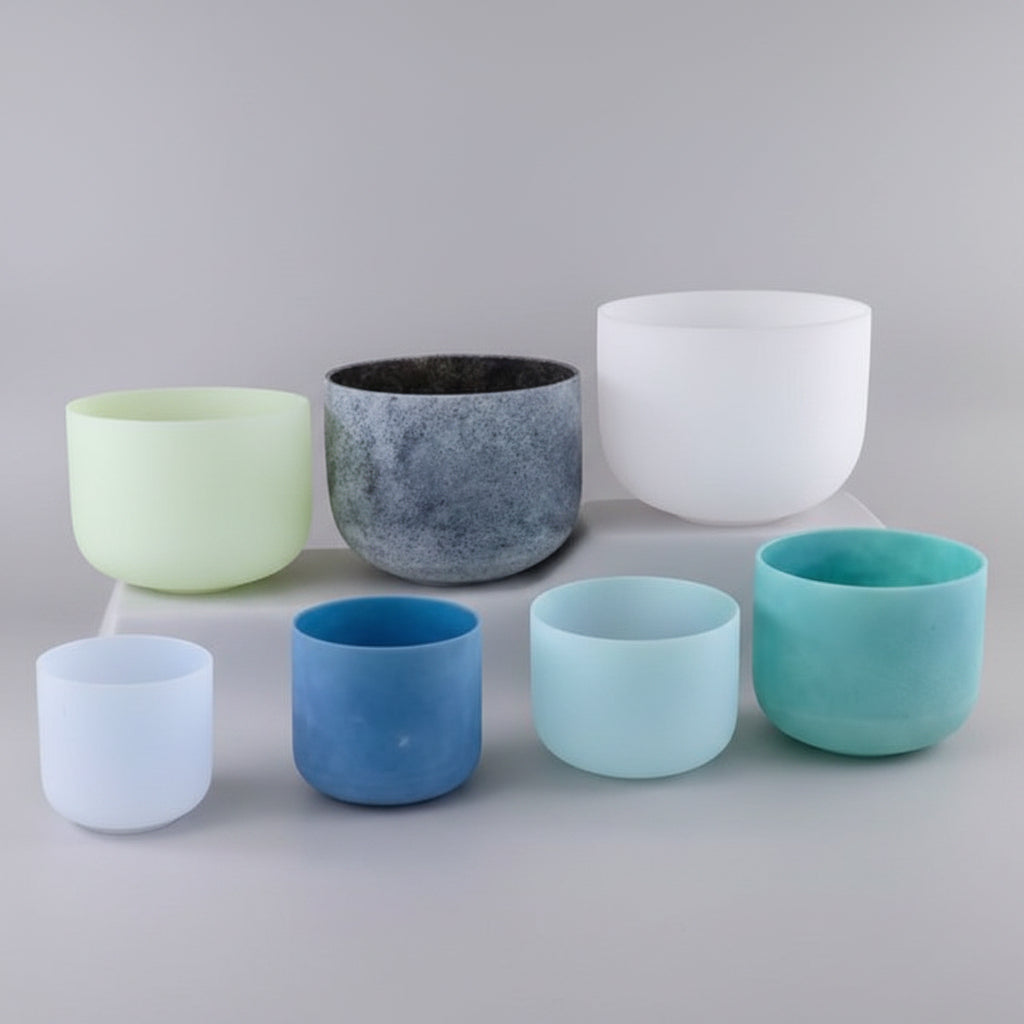 7 chakra kristallen klankschalen aarde set (Pre order)