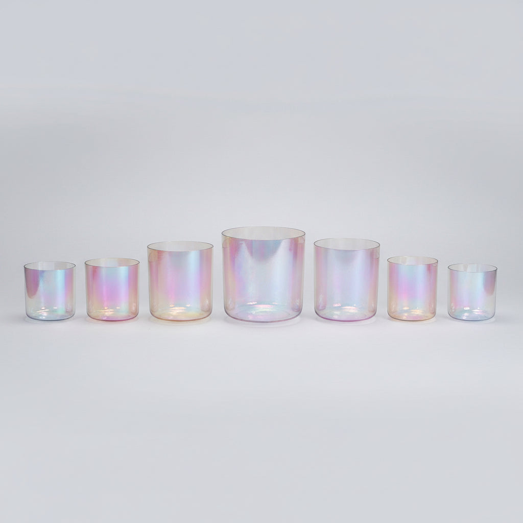 7 Chakra klankschalen - Helderkwarts