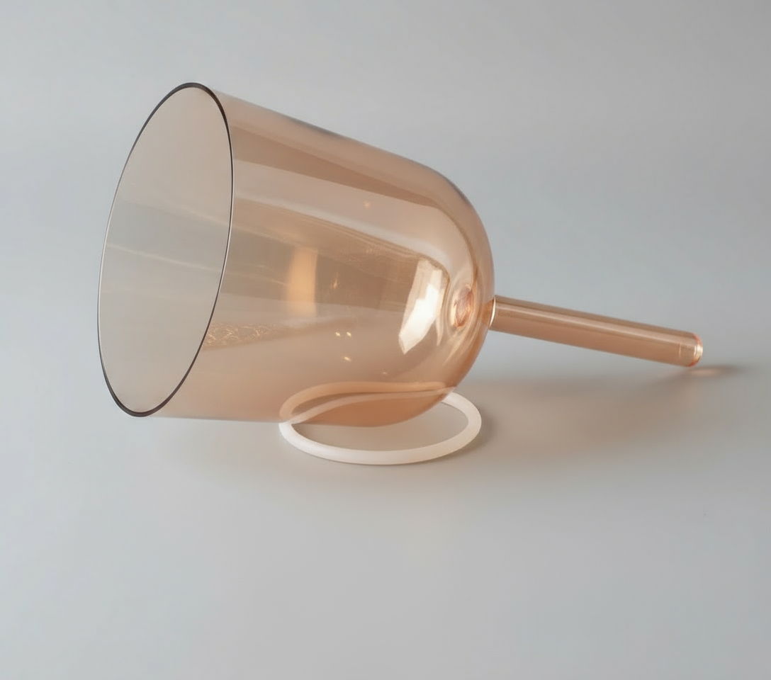 Kristallen Klankschaal met Handvat – Helderkwarts