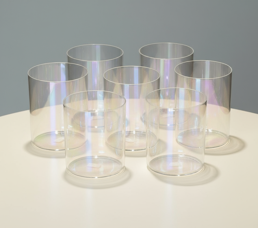 7 Chakra klankschalen - Helderkwarts