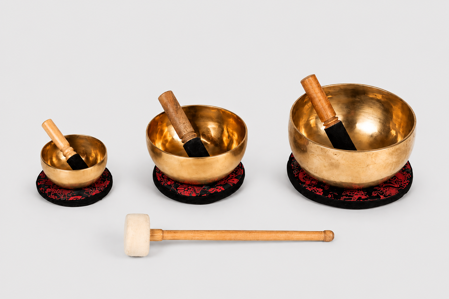 Bronzen Klankschalen set 3 stuks