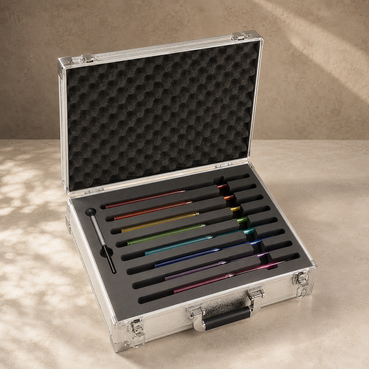 7 Chakra Stimmgabelset inkl. Koffer
